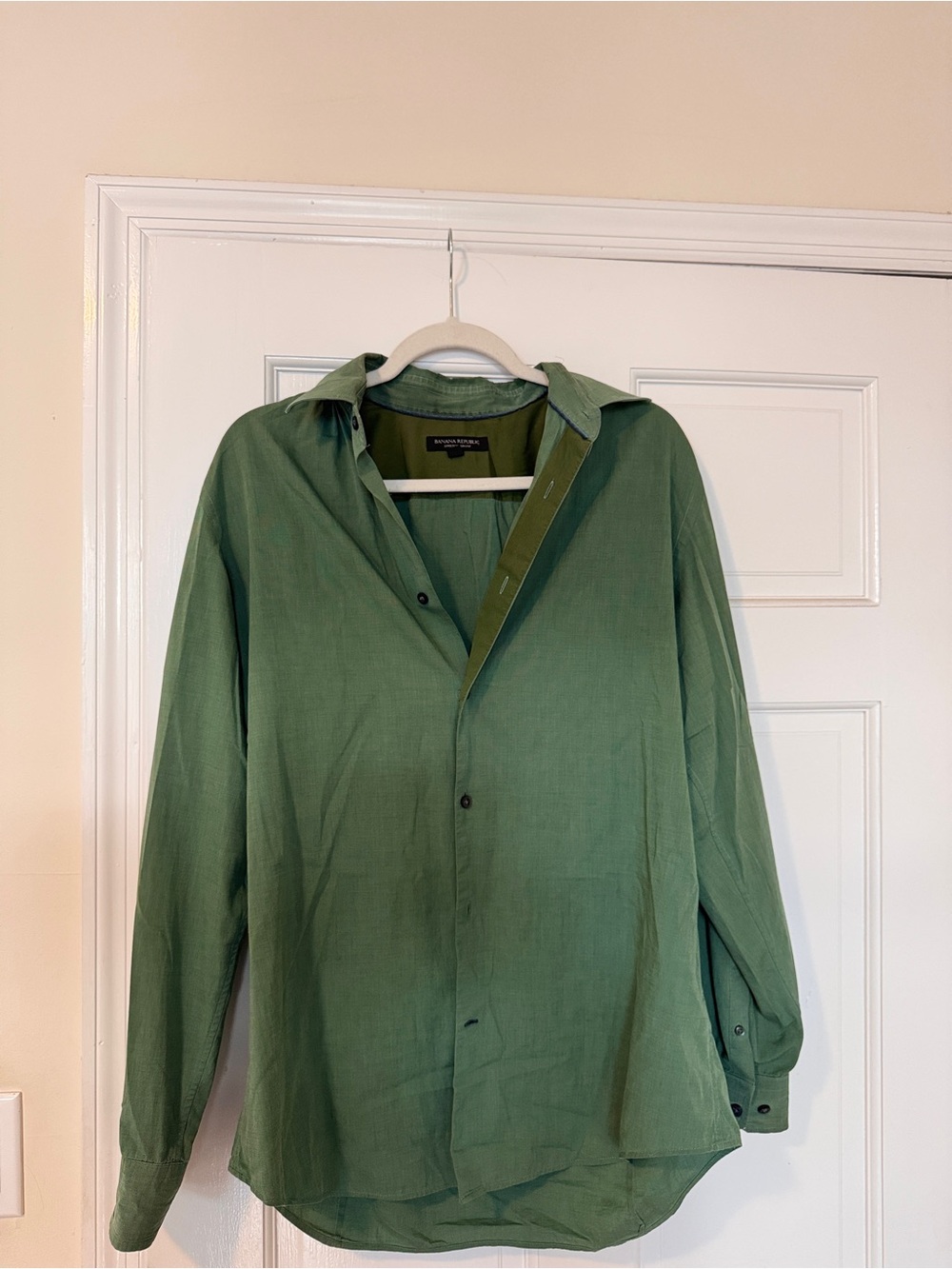 Women’s Green Button-Up Shirt